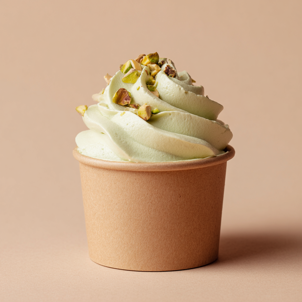 Pistachio Vanilla Cup Cake