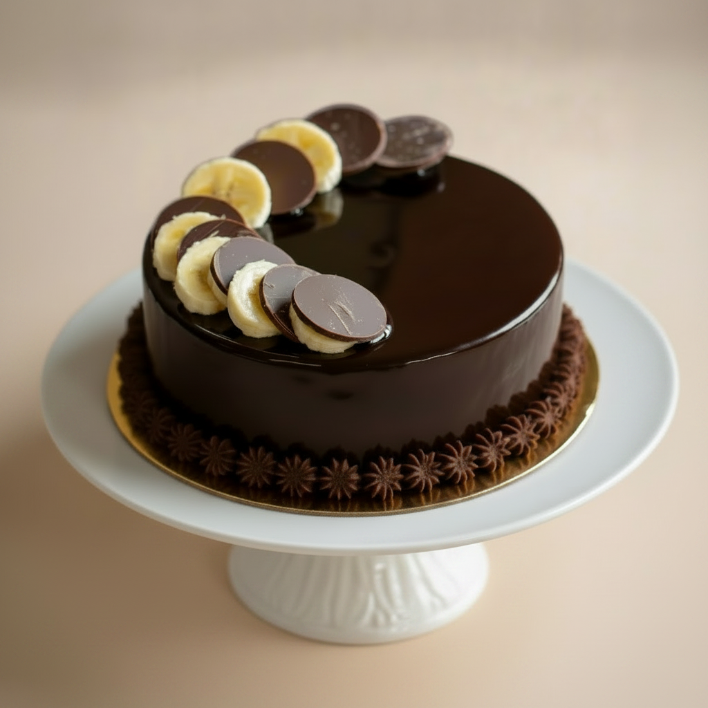 peanut butter banana cake with dark chocolate
nutella peanut butter and banana cake toronto bakery