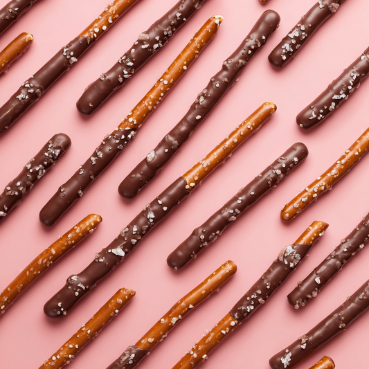 pretzel rods, chocolate covered pretzels, superfood, toronto bakery, chocolate dipped pretzels, pretzel rods, toronto bakery 