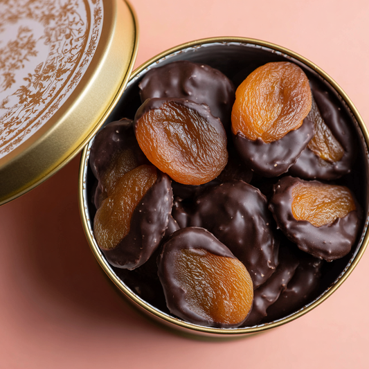 belgian dark chocolate covered apricots organic superfood toronto gift basket christmas bakery toronto top rated healthy desserts